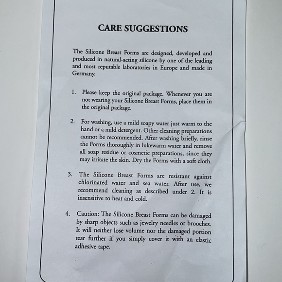 NEW Frederick’s Of Hollywood Silicone Breast Enhancers Size 34A Retails $189.00 - Picture 6 of 6